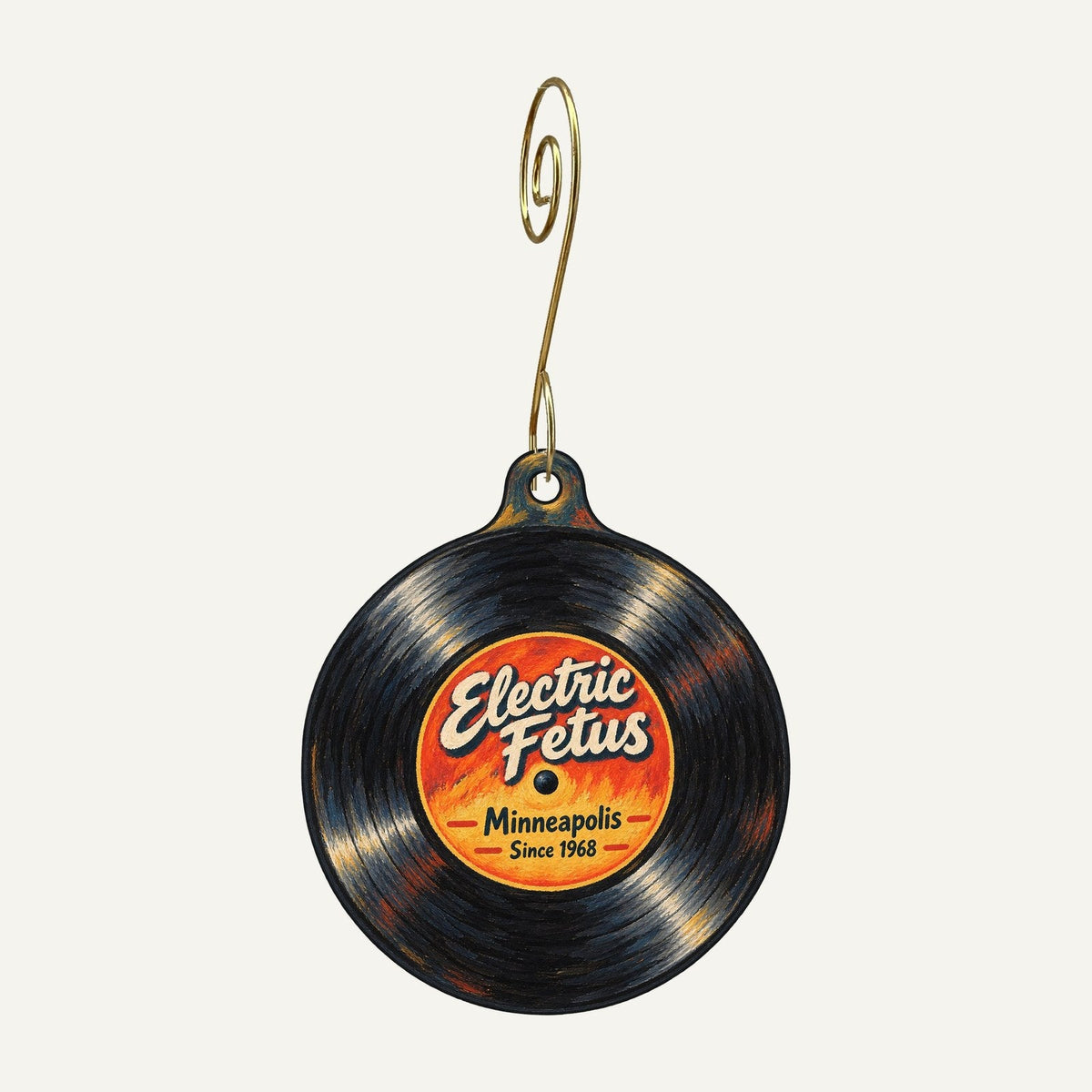 Electric Fetus Logo custom wood ornament OC299 hanging on hook