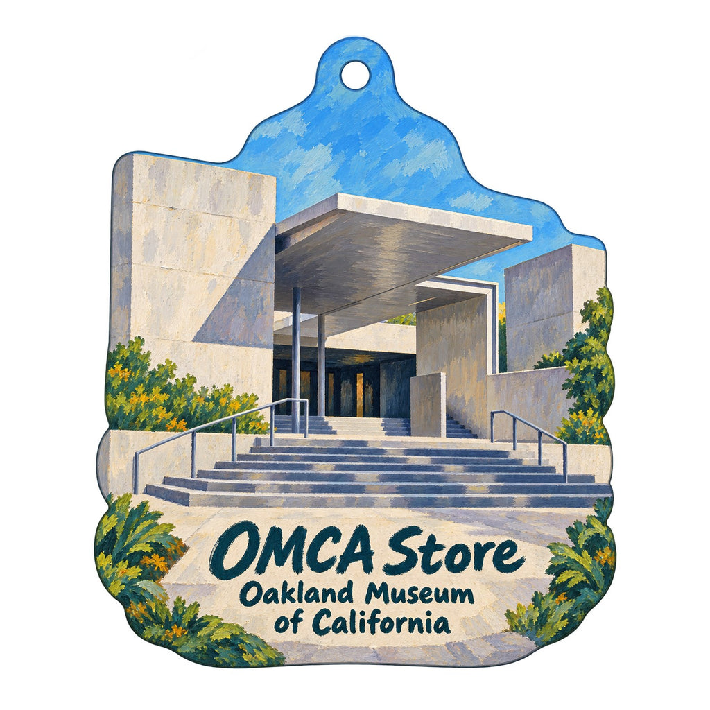 OMCA Store Logo custom wood ornament OC326 on white