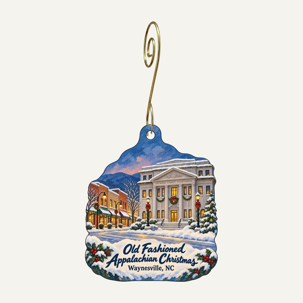 Charmed Boutique Christmas custom wood ornament OC330 hanging on hook