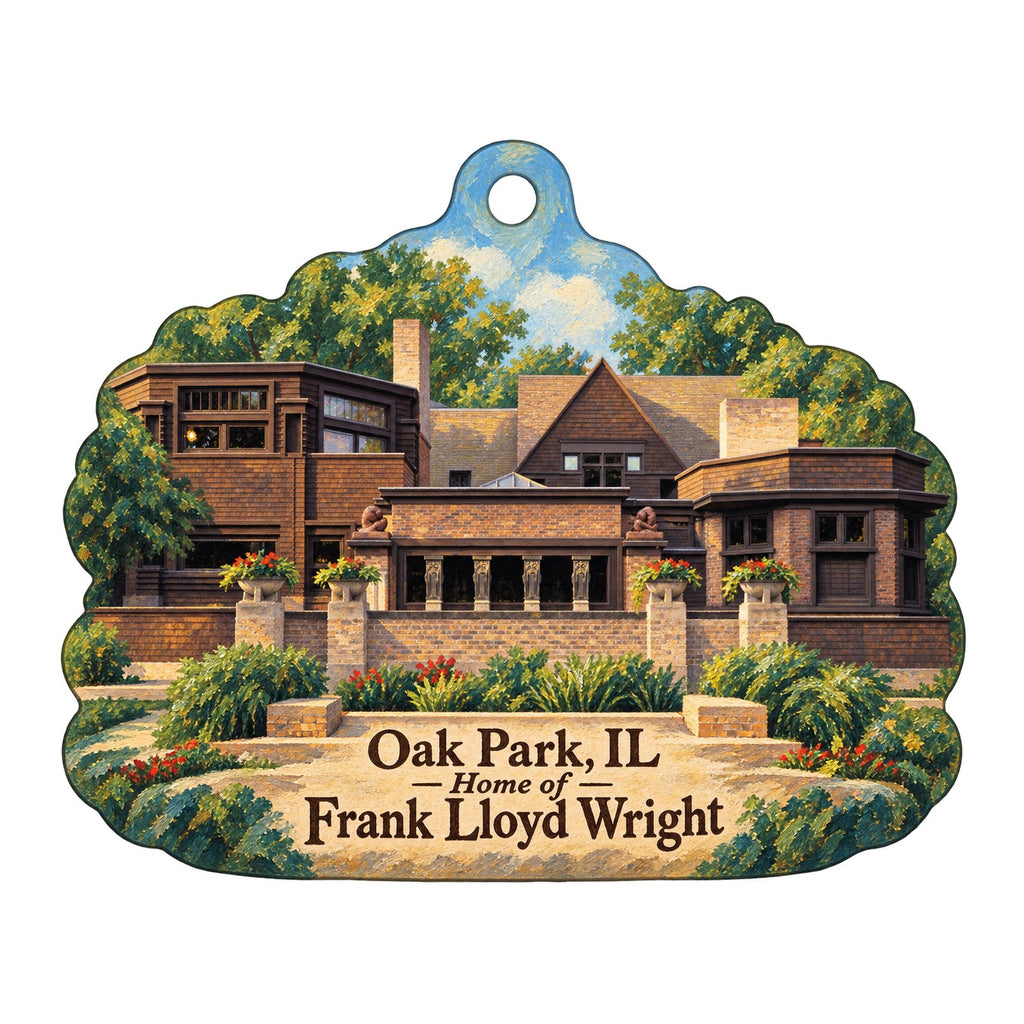 Scratch N Sniff Town Icon custom wood ornament OC355 on white