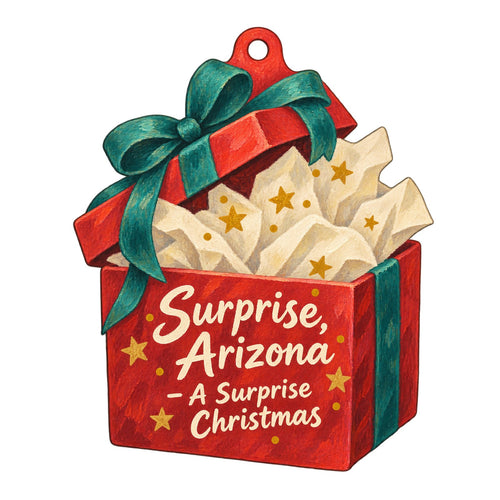 A2Z & Moore Christmas custom wood ornament OC372 on white