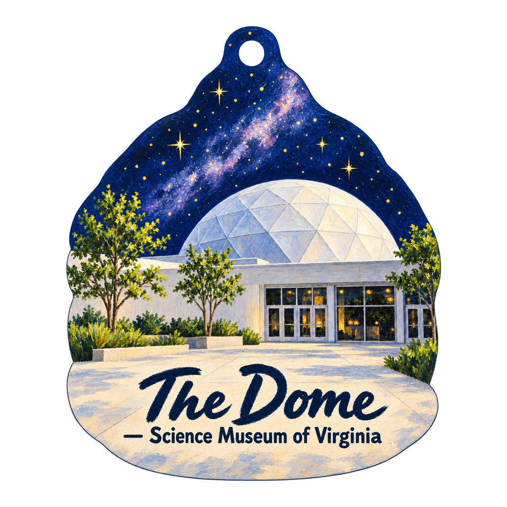 Science Museum of Virginia Town Icon custom wood ornament OC376 on white