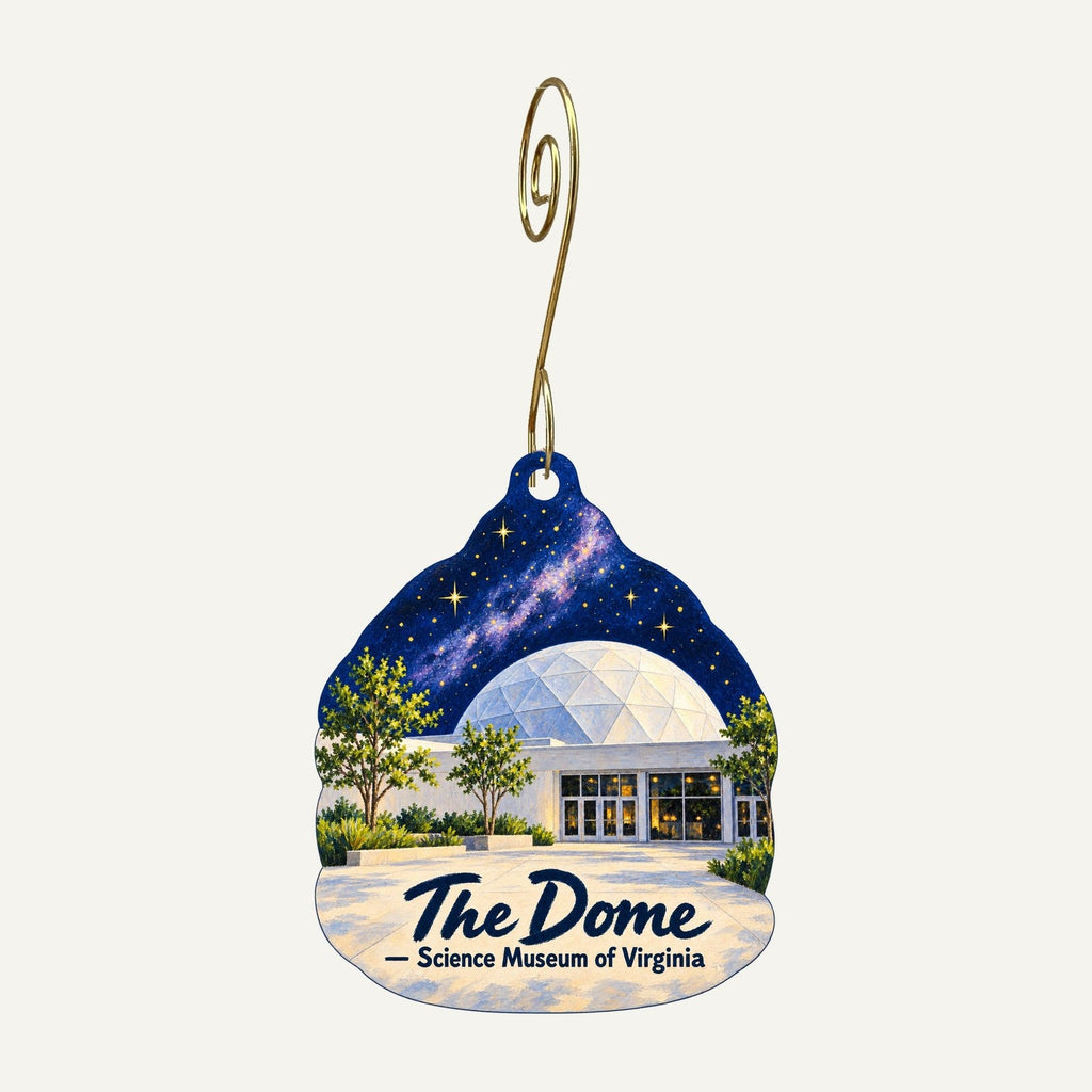 Science Museum of Virginia Town Icon custom wood ornament OC376 hanging on hook