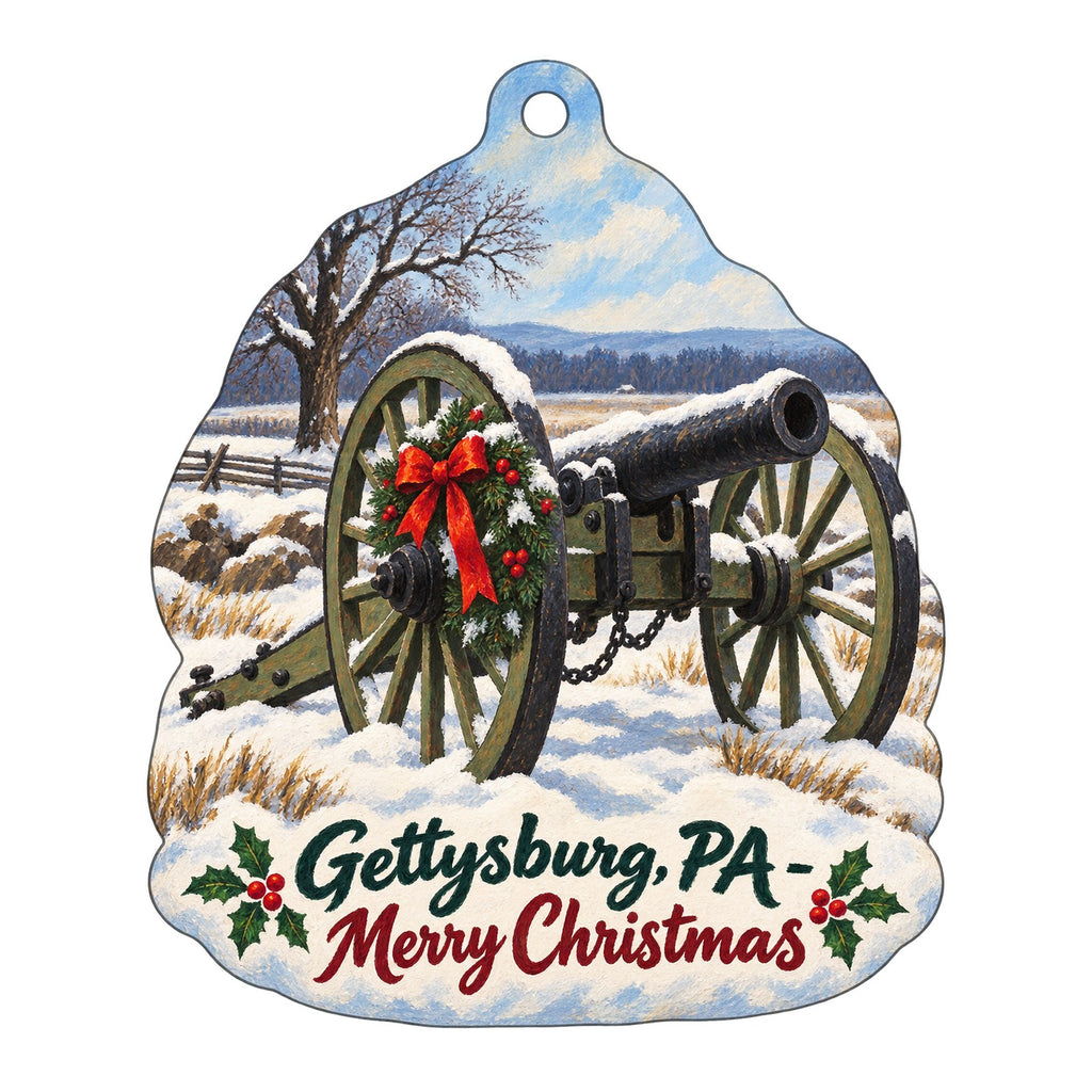 Lark Christmas custom wood ornament OC423 on white