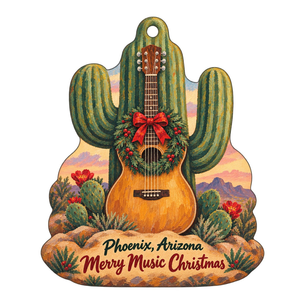Musical Instrument Museum - Museum Store Christmas custom wood ornament OC447 on white