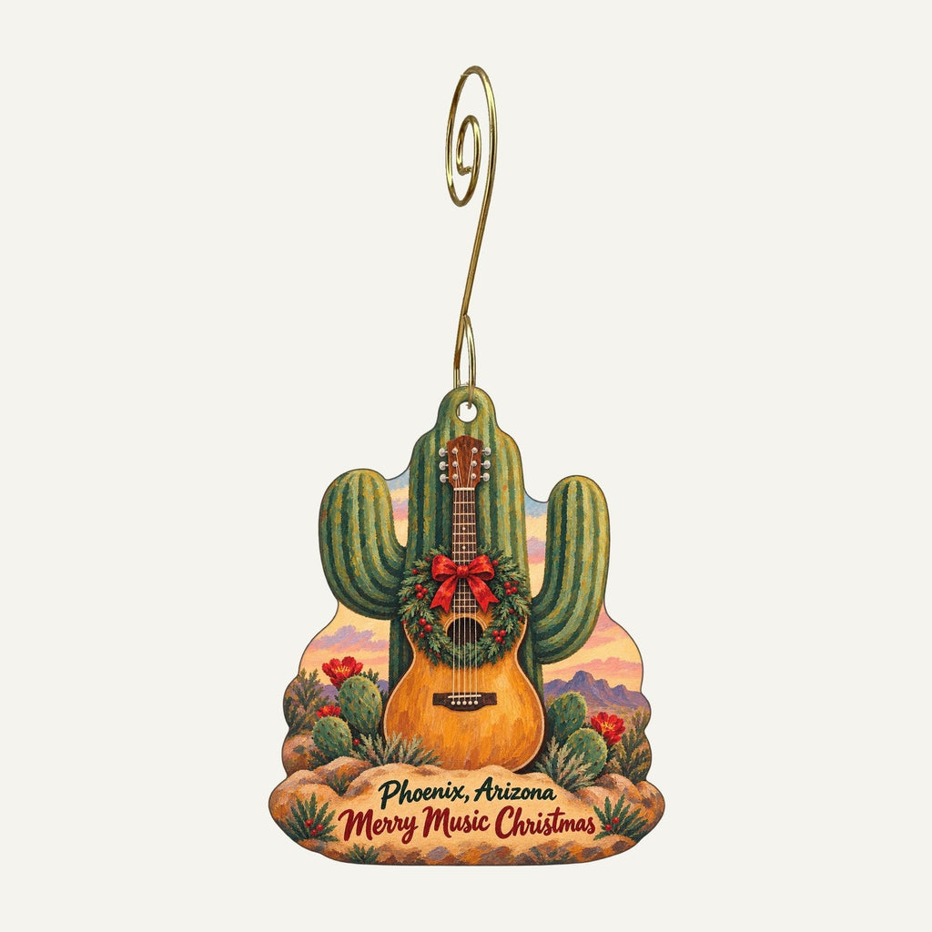 Musical Instrument Museum - Museum Store Christmas custom wood ornament OC447 hanging on hook