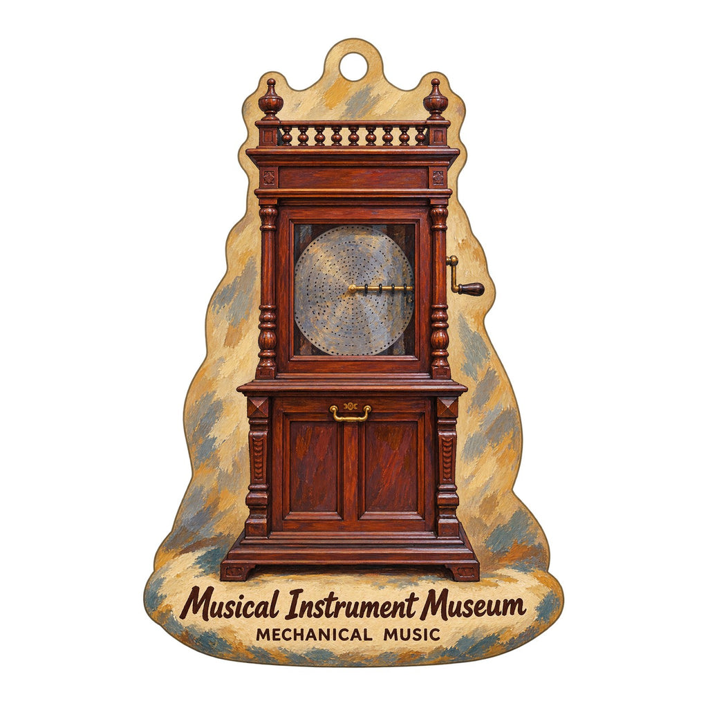 Musical Instrument Museum - Museum Store Town Icon custom wood ornament OC448 on white