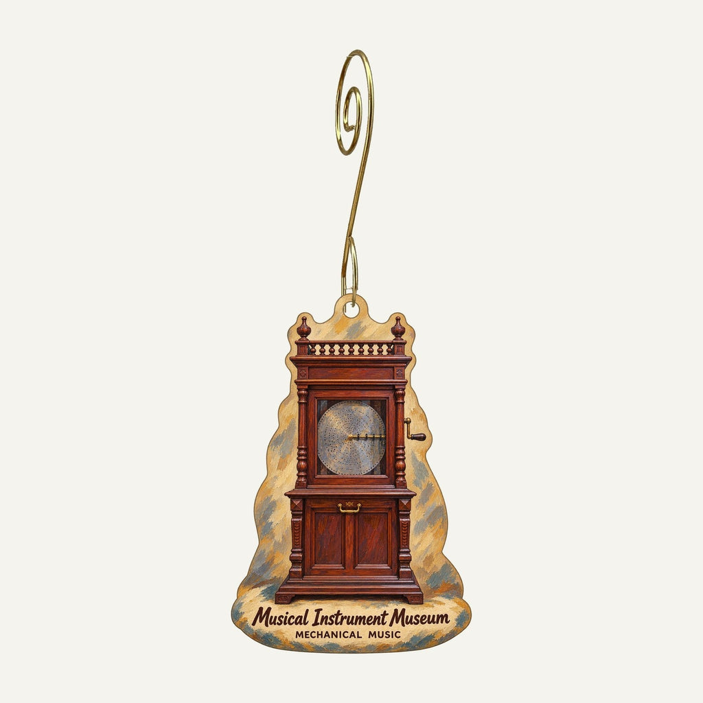 Musical Instrument Museum - Museum Store Town Icon custom wood ornament OC448 hanging on hook