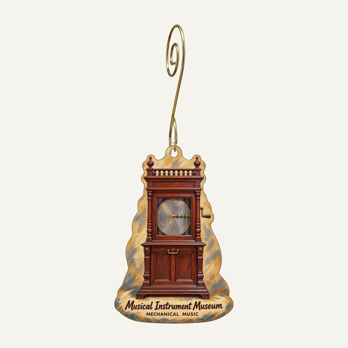 Musical Instrument Museum - Museum Store Town Icon custom wood ornament OC448 hanging on hook