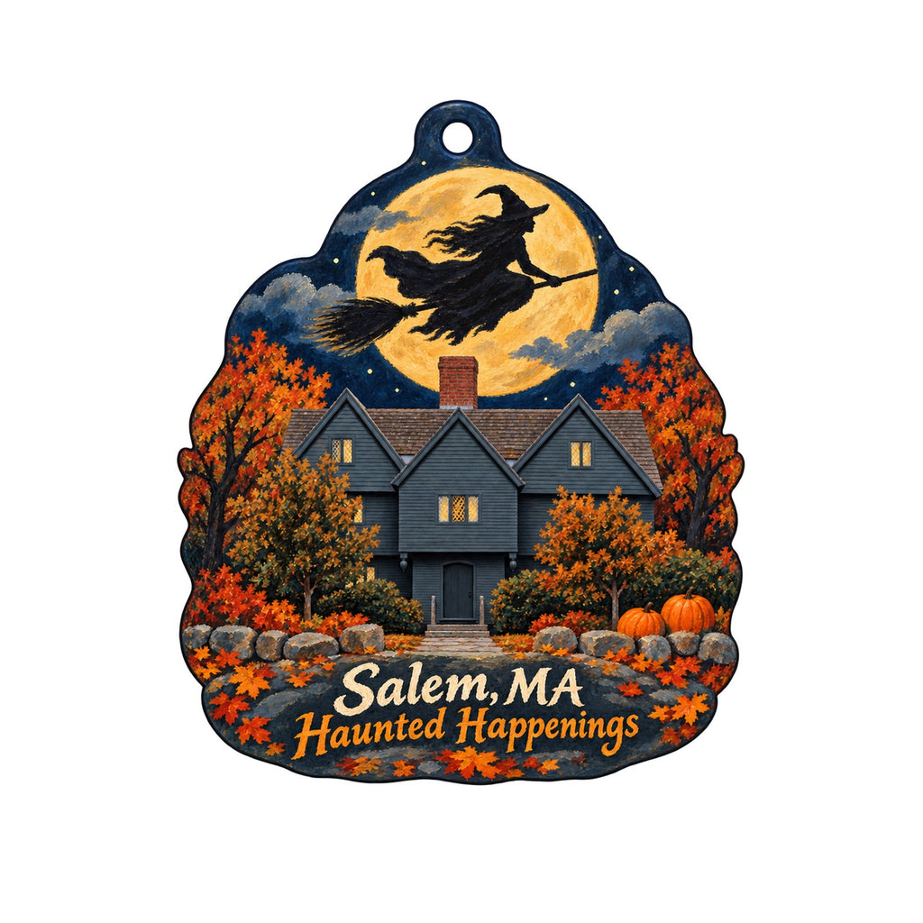 Re-Find Salem Town Icon custom wood ornament OC466 on white