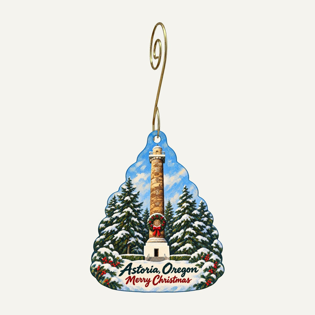 CMH Auxiliary Gift Shop Christmas custom wood ornament OC474 hanging on hook