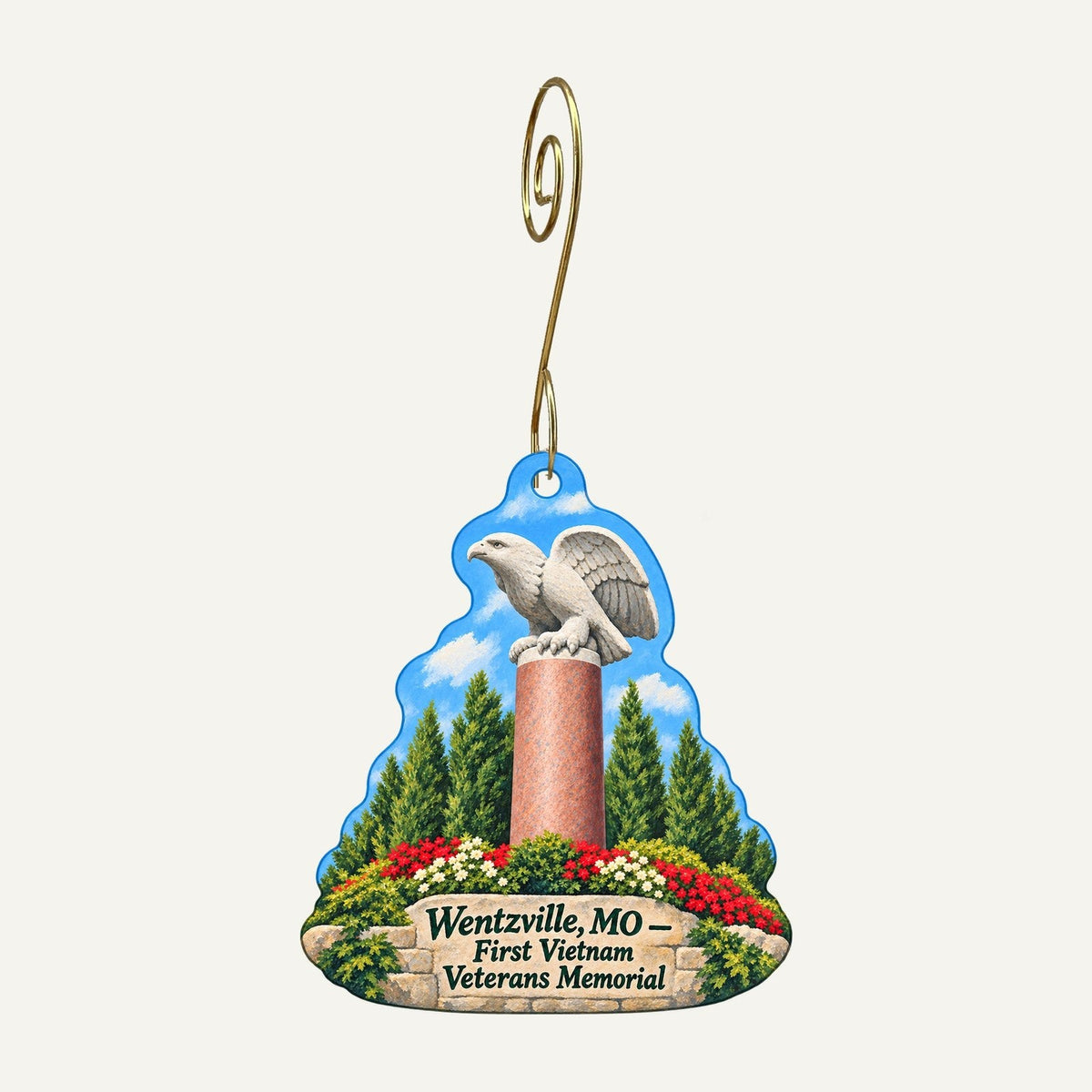 Car Guy Garage Town Icon custom wood ornament OC493 hanging on hook