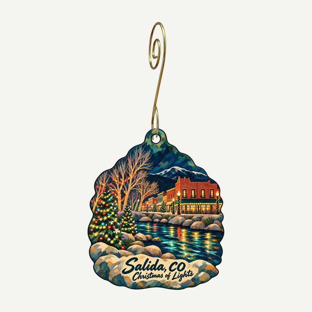 Yolo Clothing Christmas custom wood ornament OC501 hanging on hook