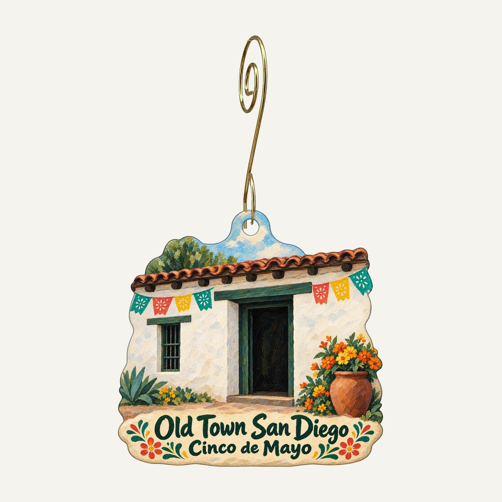 PGC-PCI Pacific Gateway Town Icon custom wood ornament OC508 hanging on hook