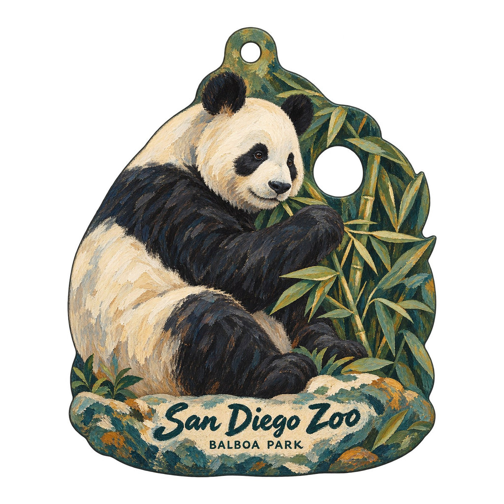 San Diego Zoo Wildlife Alliance Logo custom wood ornament OC50 on white
