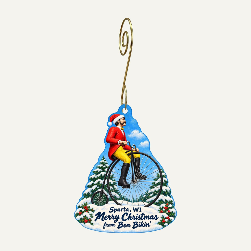 Keps, LLC Christmas custom wood ornament OC513 hanging on hook