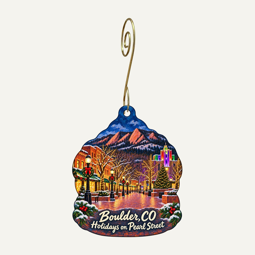 Bliss Christmas custom wood ornament OC519 hanging on hook