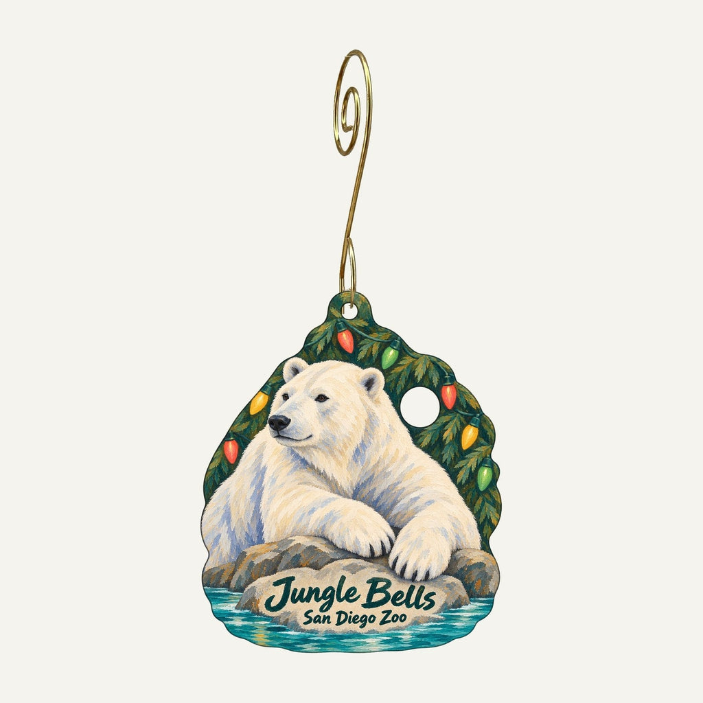 San Diego Zoo Wildlife Alliance Christmas custom wood ornament OC51 hanging on hook