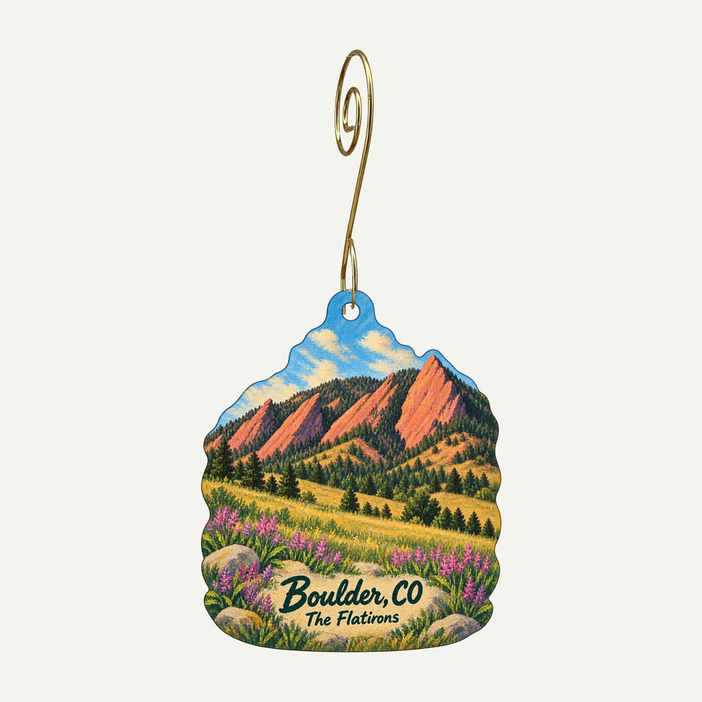 Bliss Town Icon custom wood ornament OC520 hanging on hook