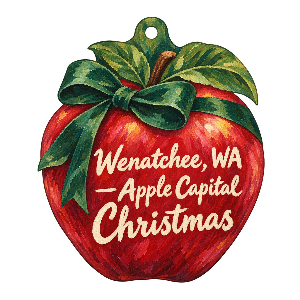Confluence Health Christmas custom wood ornament OC540 on white