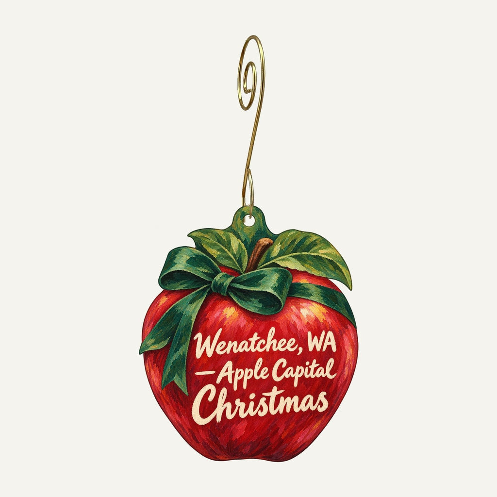 Confluence Health Christmas custom wood ornament OC540 hanging on hook