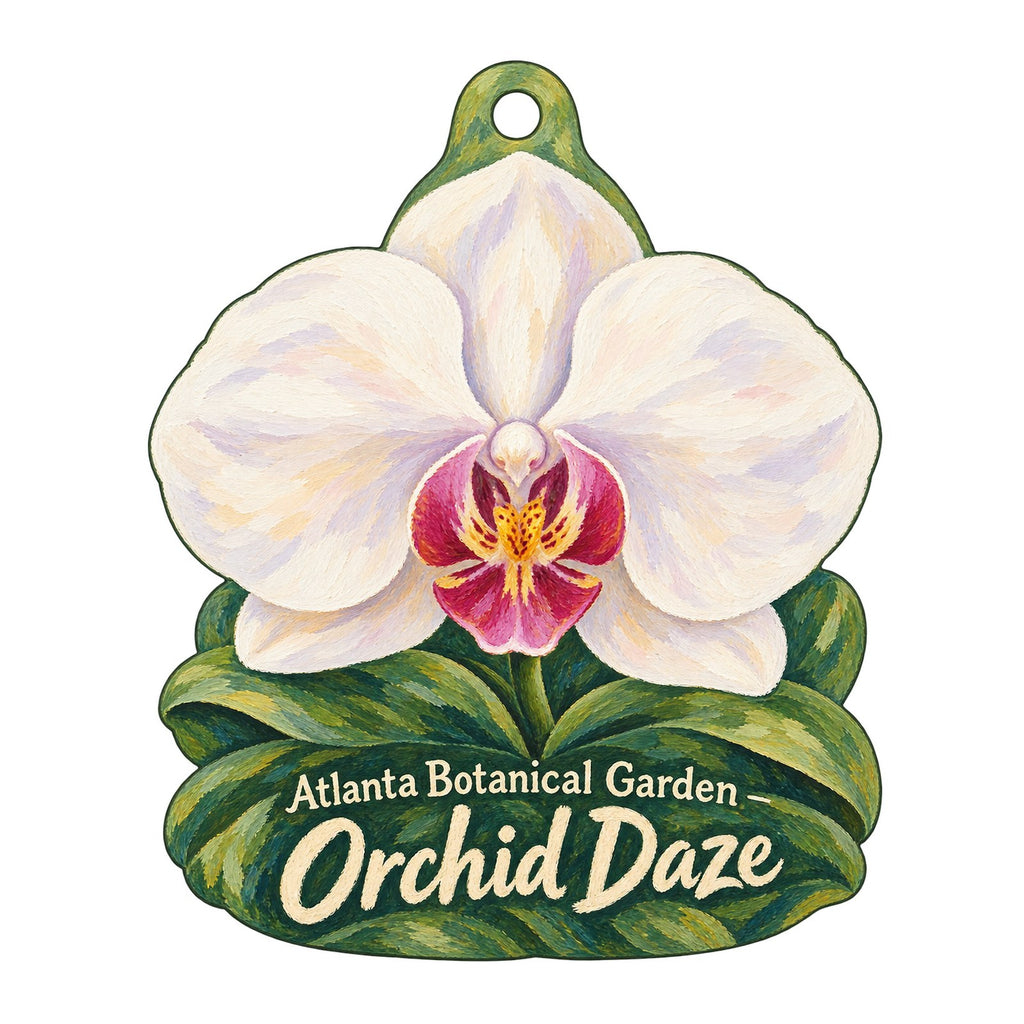 Atlanta Botanical Garden Town Icon custom wood ornament OC544 on white
