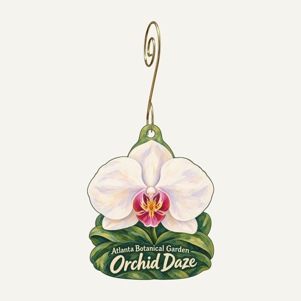 Atlanta Botanical Garden Town Icon custom wood ornament OC544 hanging on hook