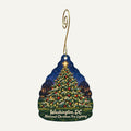 National Archives Store Christmas custom wood ornament OC54 hanging on hook