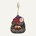 The Purple Store Christmas custom wood ornament OC57 hanging on hook