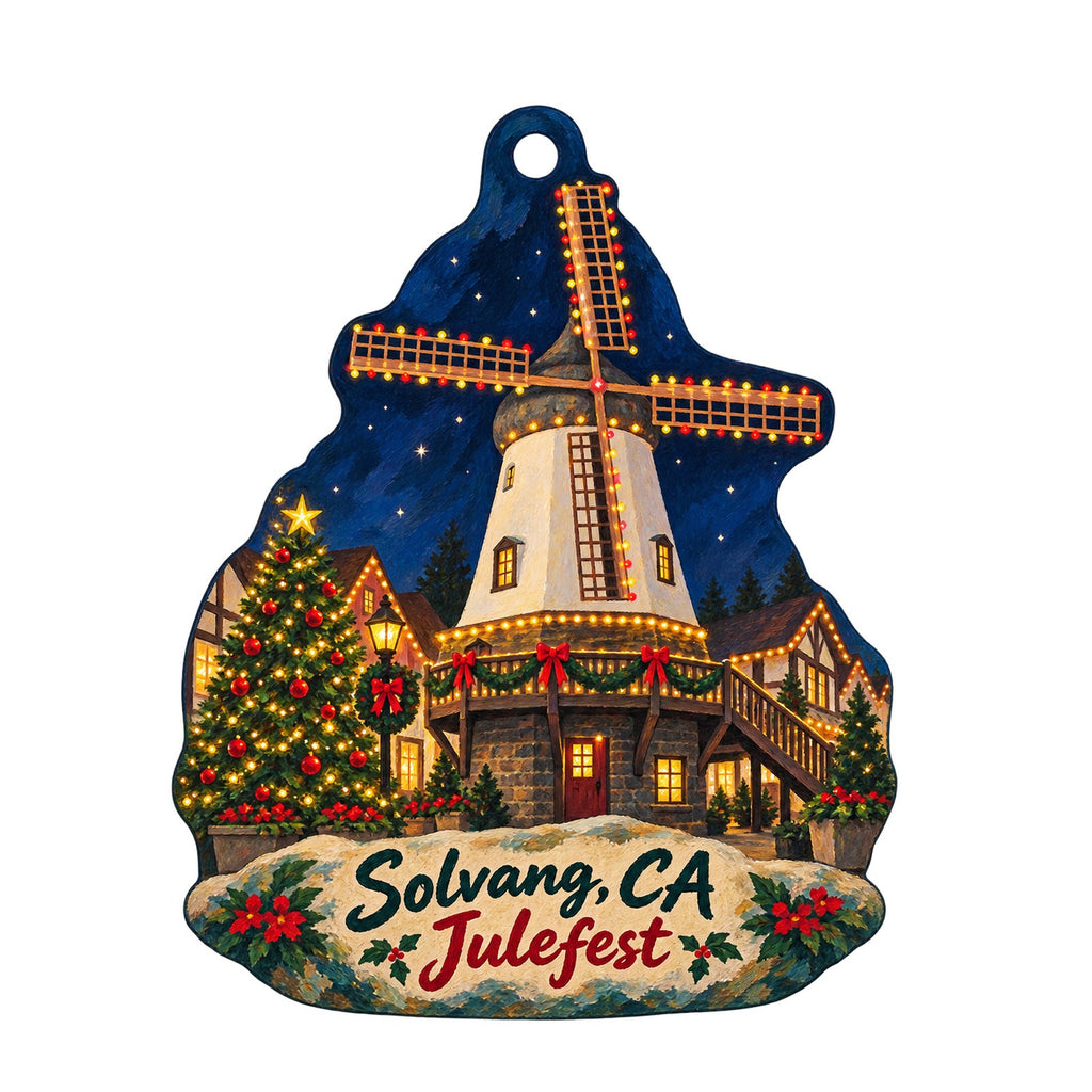 Gerda's Iron Art Gift Shop Christmas custom wood ornament OC582 on white