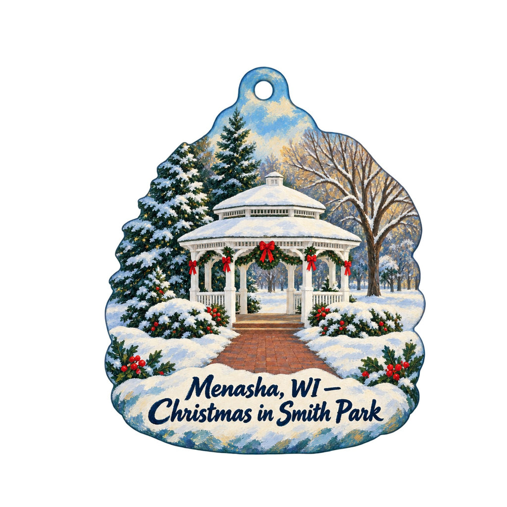 WeatherVane Restaurant Christmas custom wood ornament OC585 on white