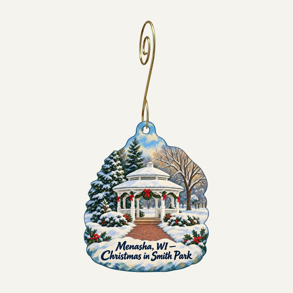 WeatherVane Restaurant Christmas custom wood ornament OC585 hanging on hook
