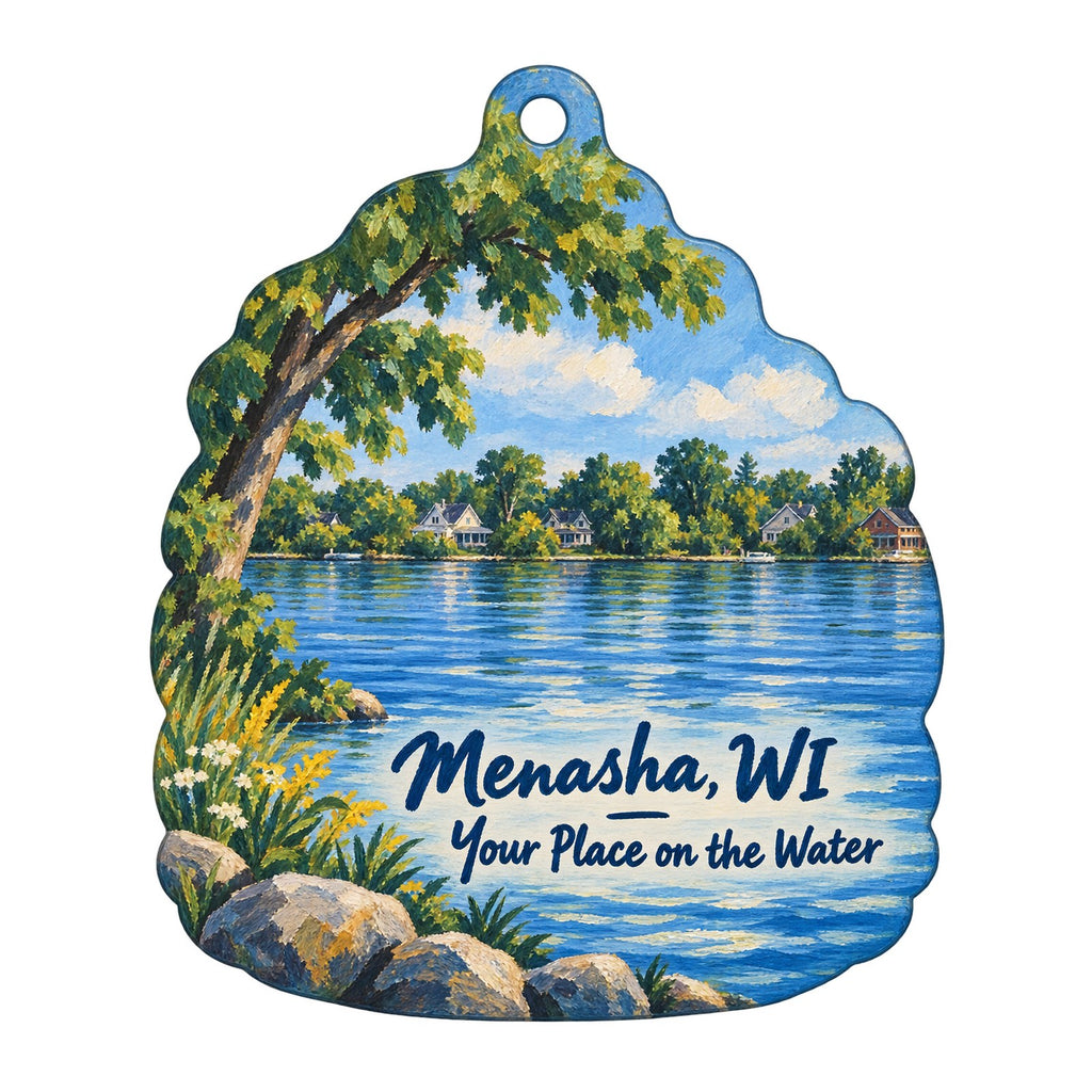 WeatherVane Restaurant Town Icon custom wood ornament OC586 on white