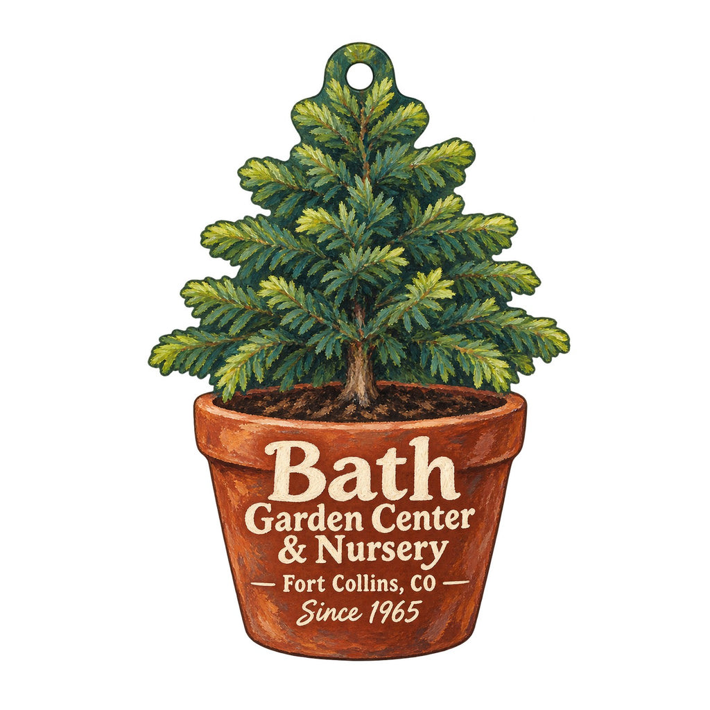Bath Garden Center & Nursery Logo custom wood ornament OC590 on white