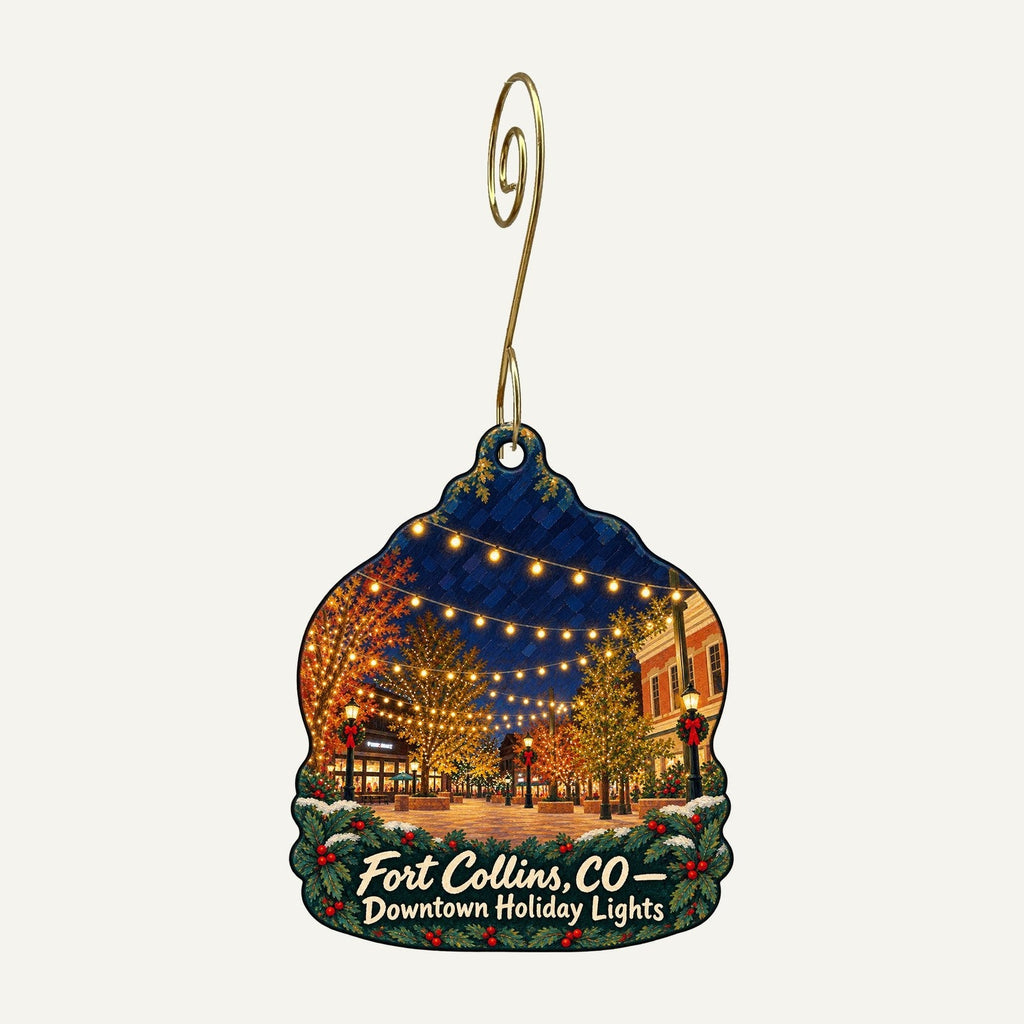 Bath Garden Center & Nursery Christmas custom wood ornament OC591 hanging on hook