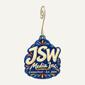 JSW Media Inc. Logo custom wood ornament OC59 hanging on hook
