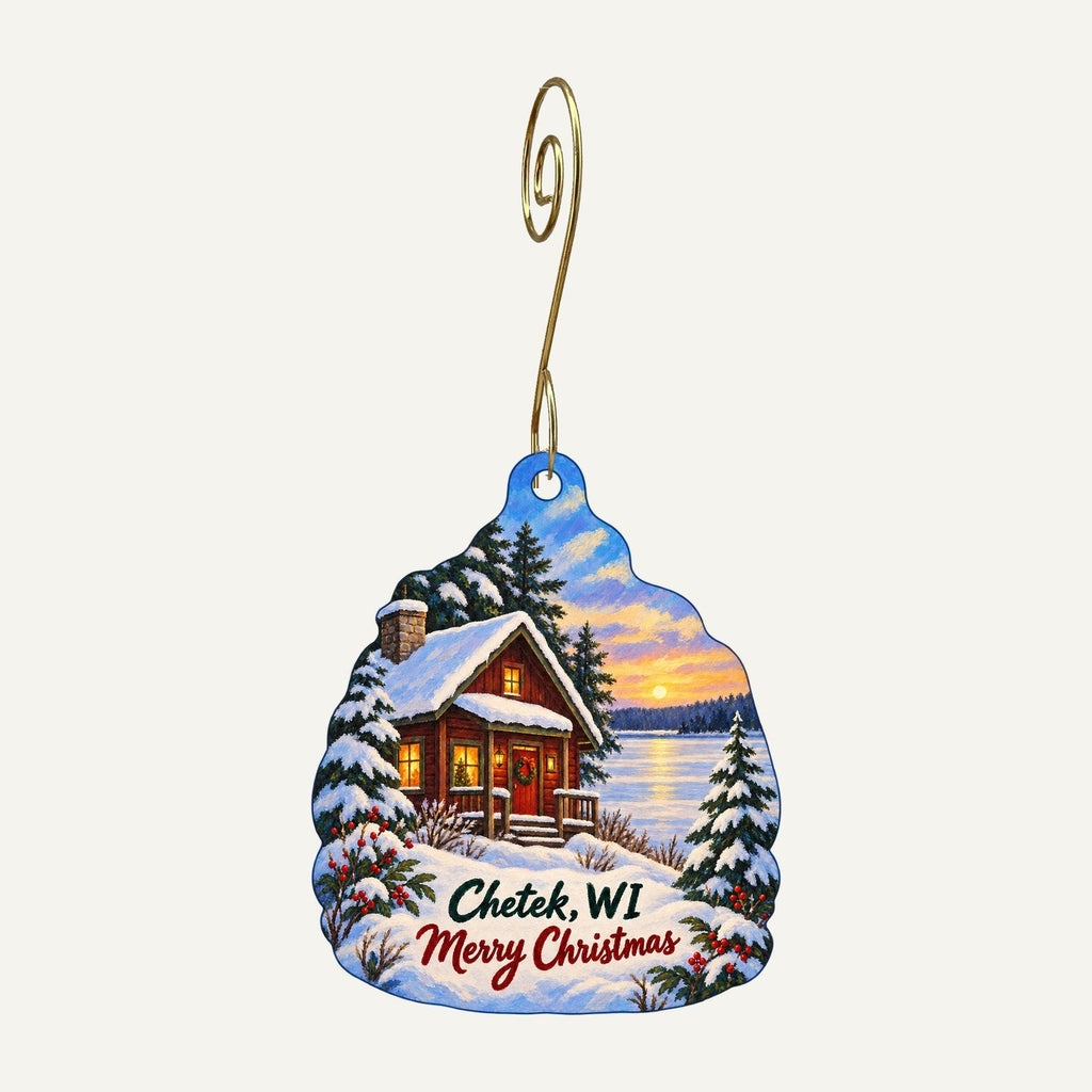 It's My Lucky Day Unique Boutique Christmas custom wood ornament OC600 hanging on hook