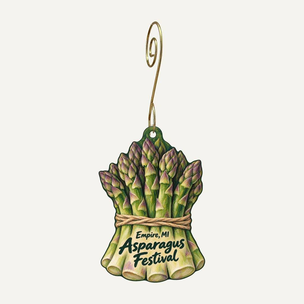 The Secret Garden Town Icon custom wood ornament OC610 hanging on hook