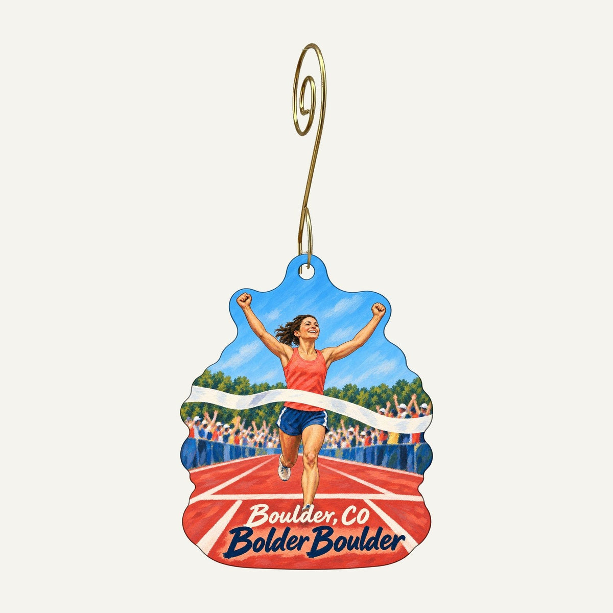 Canova Home Town Icon custom wood ornament OC613 hanging on hook