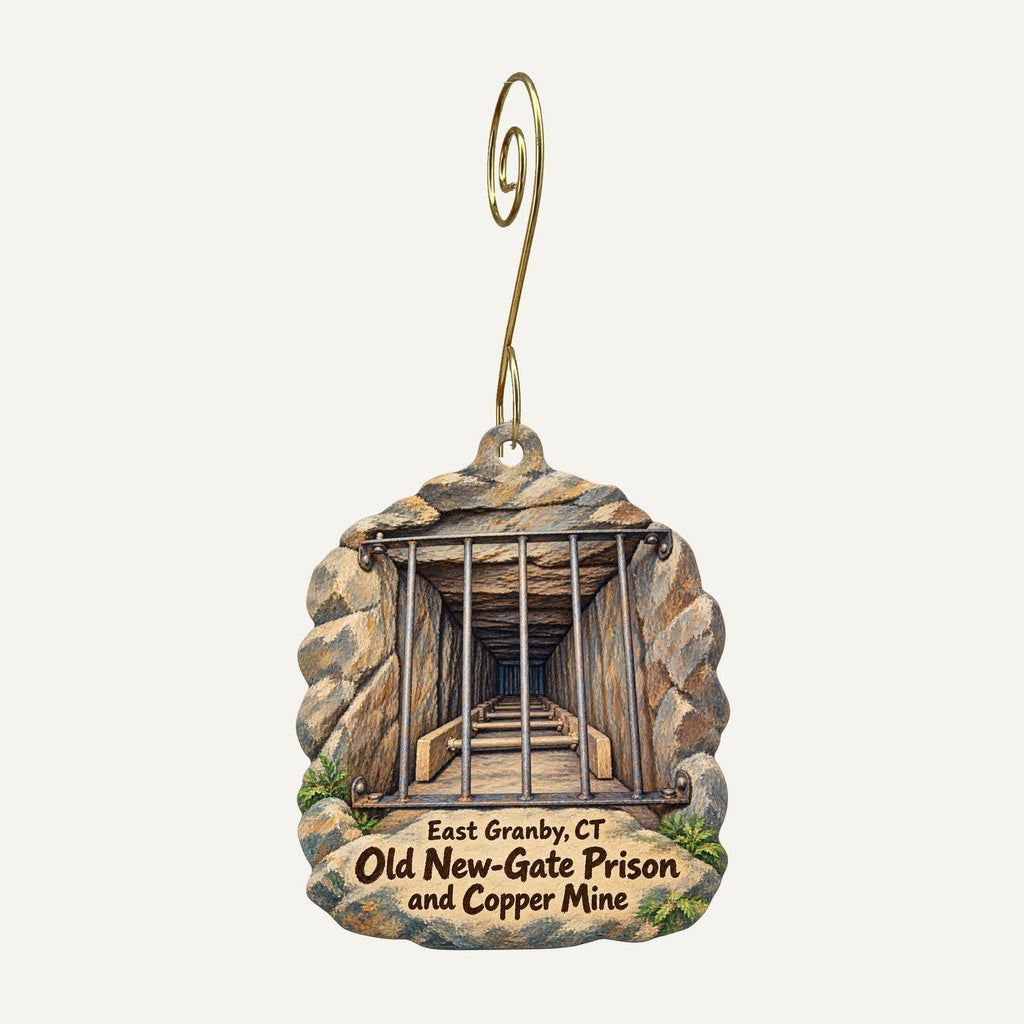 JSW Media Inc. Town Icon custom wood ornament OC61 hanging on hook