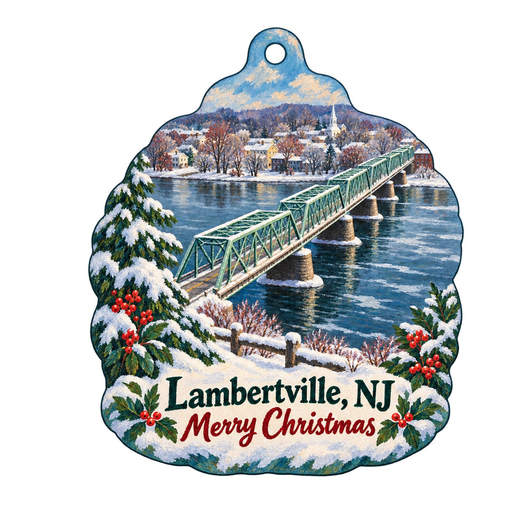 Sojourner Christmas custom wood ornament OC624 on white