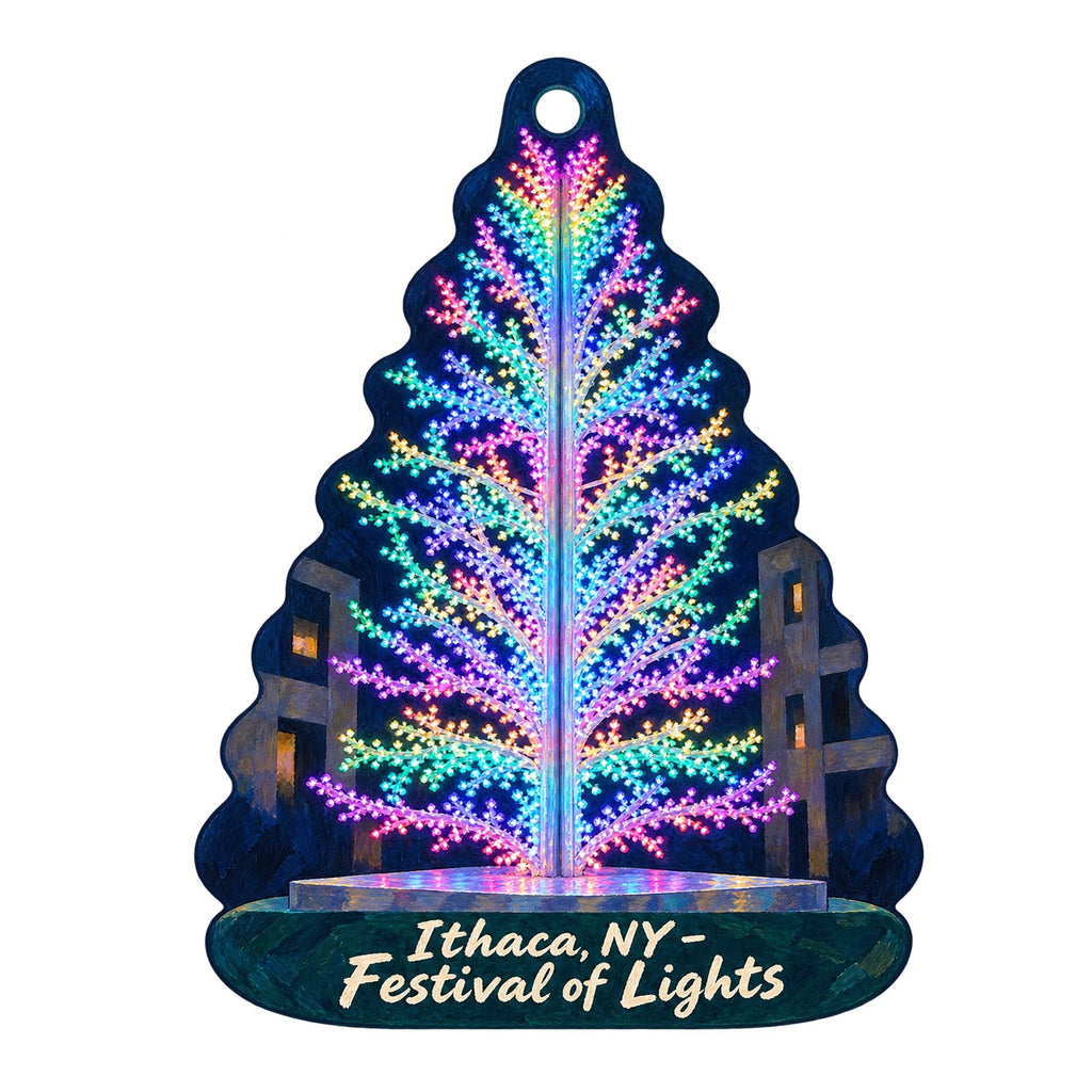 15 Steps Christmas custom wood ornament OC630 on white