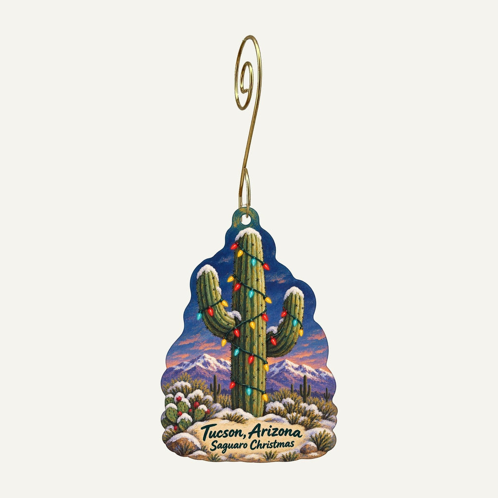 Western National Parks Association Christmas custom wood ornament OC648 hanging on hook