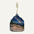Sherman's Maine Coast Book Shops Town Icon custom wood ornament OC64 hanging on hook