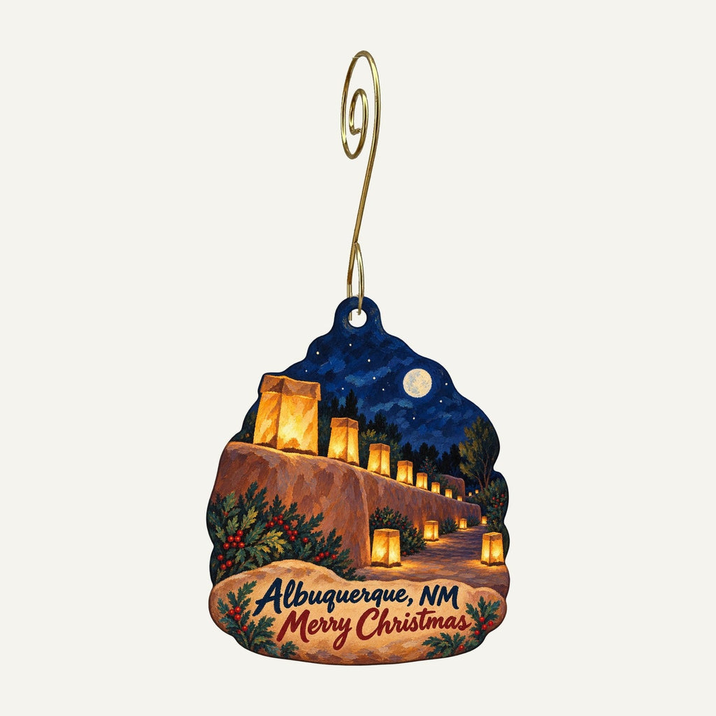 Duran Central Pharmacy Christmas custom wood ornament OC654 hanging on hook