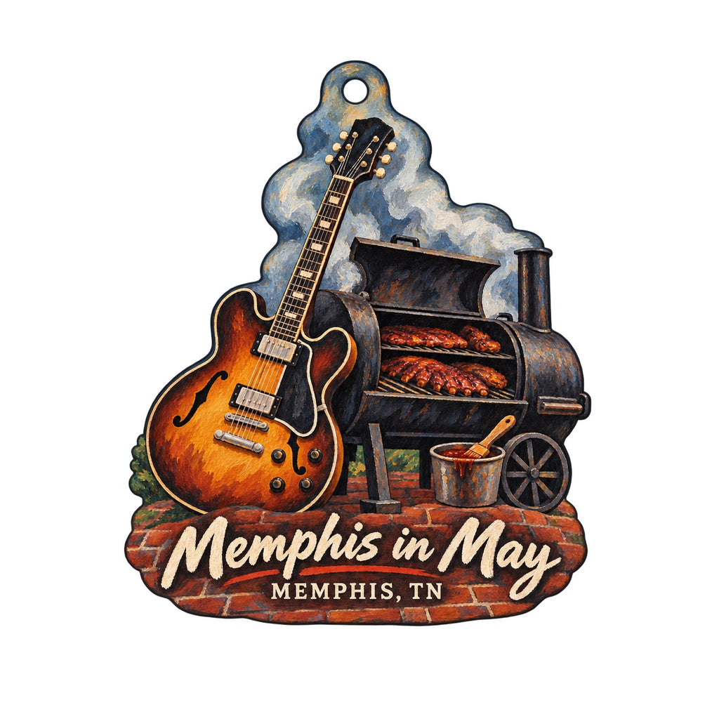 Novel Town Icon custom wood ornament OC661 on white