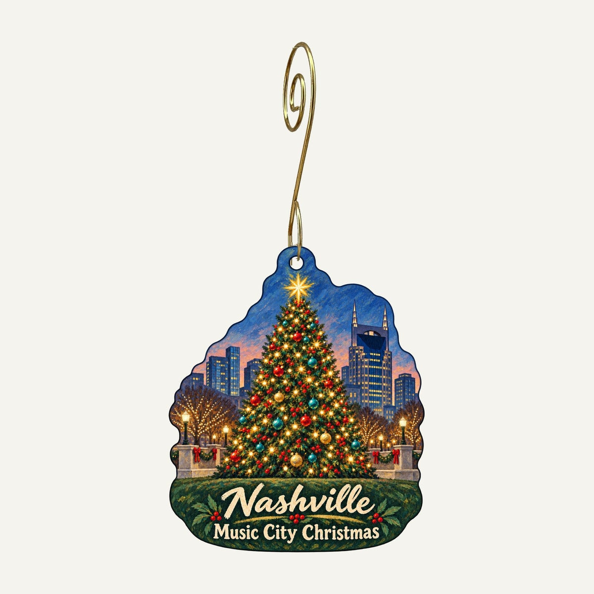 Legends Gifts Christmas custom wood ornament OC66 hanging on hook