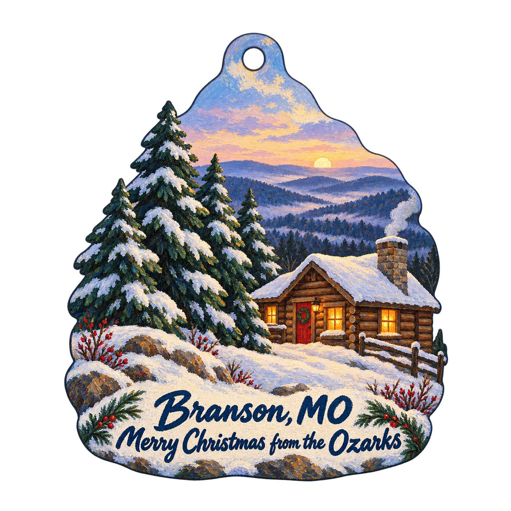 Peter Engler Designs Christmas custom wood ornament OC675 on white