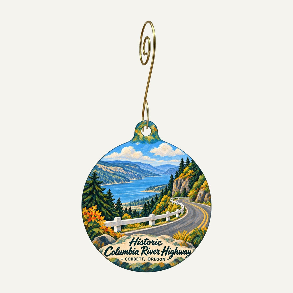 Friends of Vista House Town Icon custom wood ornament OC691 hanging on hook