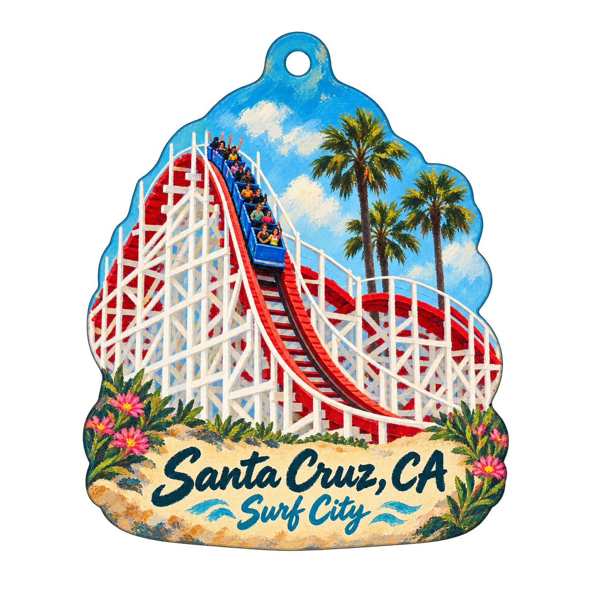 Homeless Garden Project Store Town Icon custom wood ornament OC694 on white